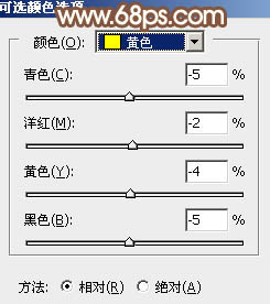 Photoshop将绿色外景人物图片转为淡美的橙红色