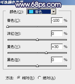 Photoshop将外景婚片打造梦幻大气的秋季暗蓝色