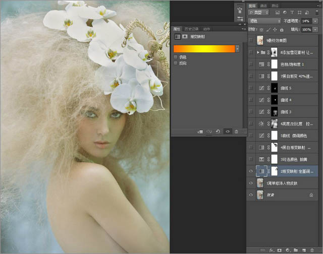 Photoshop(PS)把灰蒙模特头像照片调成梦幻色彩效果实例教程