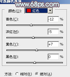 Photoshop为树林人物图片打造流行的橙黄色