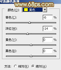 Photoshop将树林情侣图片增加上柔和秋季粉黄色