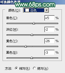 Photoshop调出暗调秋季青红色树林人物图片