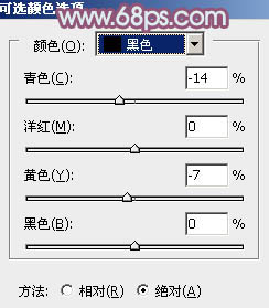 Photoshop为草原人物调制出淡雅的秋季青黄色