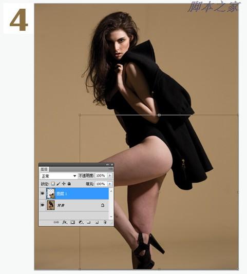 photoshop为美女瘦腿还原高品质图像教程