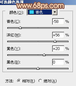 Photoshop将树林人物调制出柔和的秋季橙褐色