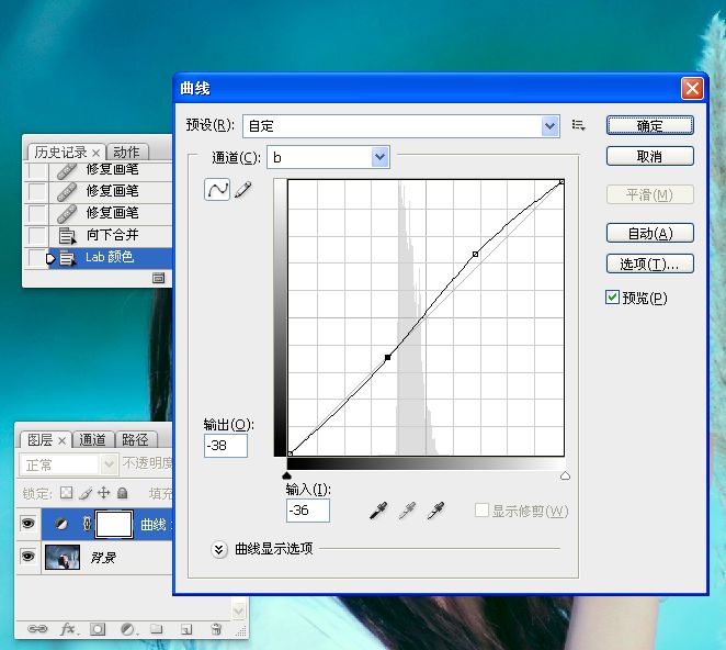 Photoshop使用LAB模式为偏暗的美女图片调出通透的阿宝色效果