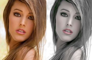 photoshop将美女照片调制出烟灰艺术色调教程