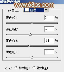 Photoshop给绿树中的人物加上唯美的秋季橙绿色