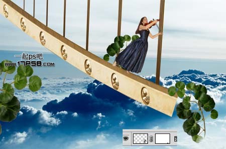 Photoshop制作出在天桥演奏的美女图片—爱的艺术