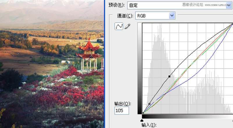 Photoshop为模糊的野外风景照片添加艳丽的色彩