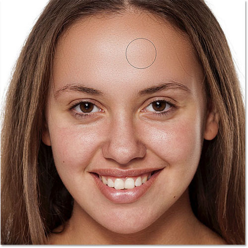 Photoshop快速消除人物脸部的痘痘并把肤色柔和处理