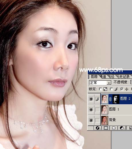 Photoshop快速为美女打造洁白如玉的完美肌肤