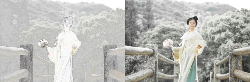 如何使用PS调出冷色唯美雪景人物写真照片