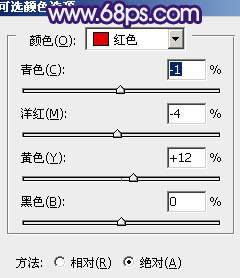 Photoshop将树林人物图片增加上古典暗调蓝红色