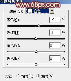 Photoshop将外景人物图片增加上柔美的暖褐色