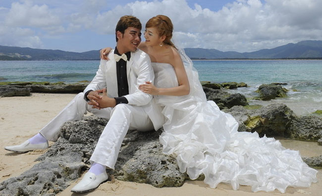 Photoshop打造唯美的彩虹岛婚片教程