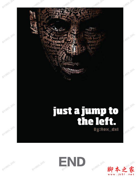 PS合成打造出超酷的文字脸人物海报