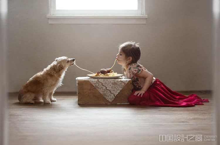 Photo of Girl and Her Dog