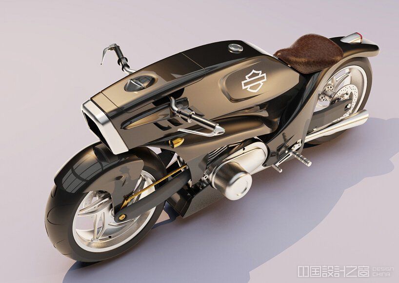 harley davidson street fighter co<em></em>ncept merges streamlined car & sports bike proportions