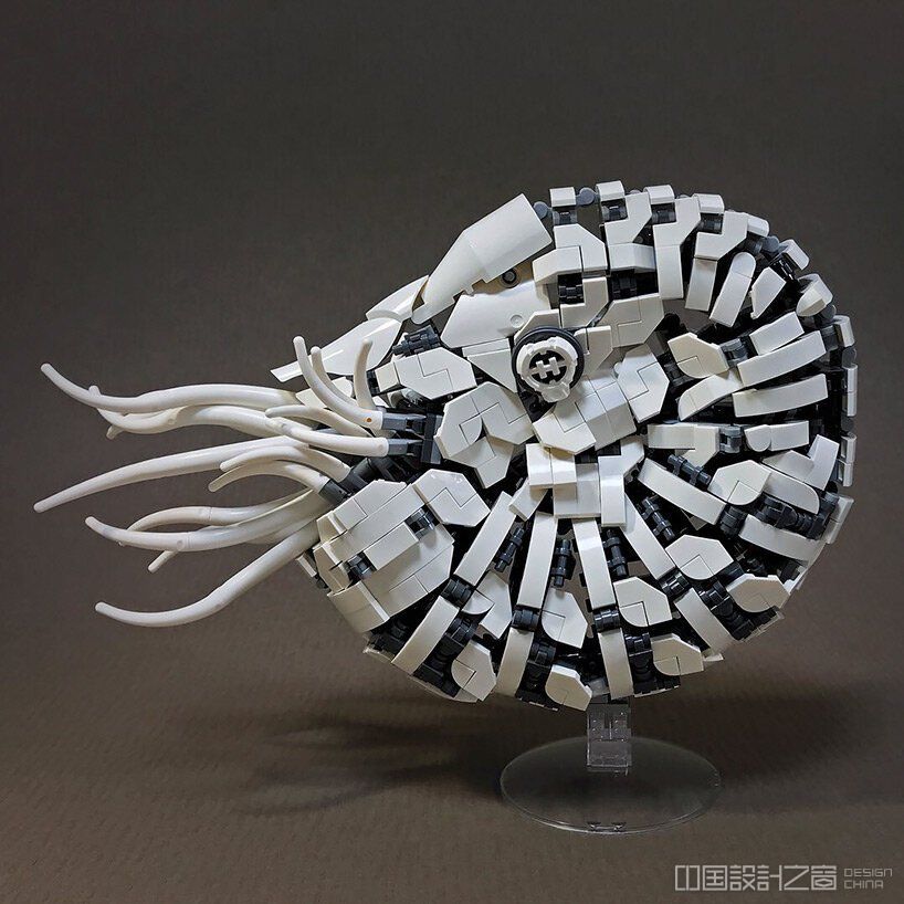 intricate LEGO sculptures by mitsuru nikaido reimagine animals as mecha-style robots