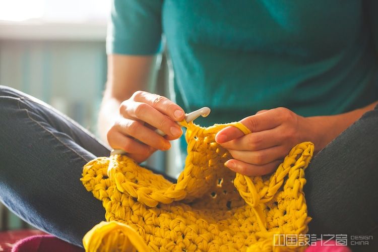 Person Crocheting