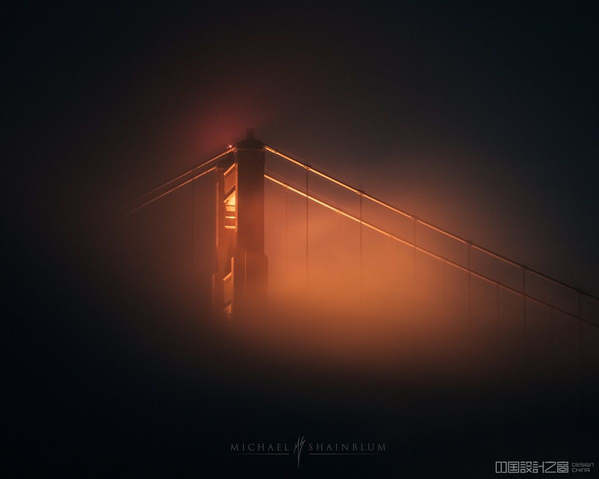 Fog Over the Golden Gate Bridge by Michael Shainblum