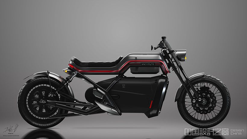 WAYRA EV-03 Electric Motorcycle Cruiser by Pablo Baranoff Dorn