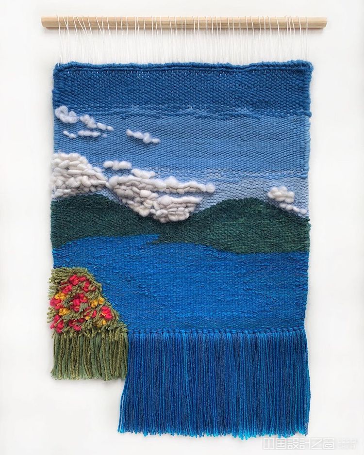 Landscape Loom Weavings by Painted Sky Textiles