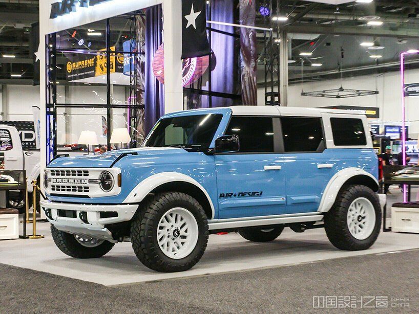 retro-inspired baby blue ford bro<em></em>nco is now on sale for $115,000