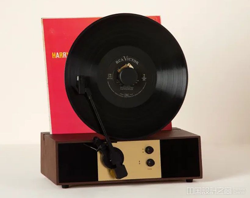 Vertical Vinyl Record Player with Bluetooth