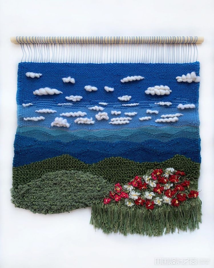 Landscape Loom Weavings by Painted Sky Textiles