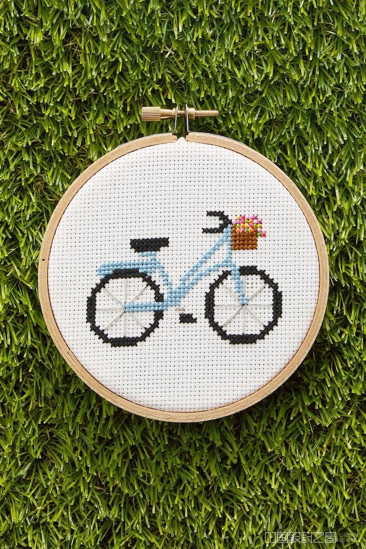 Bike Cross Stitch Pattern