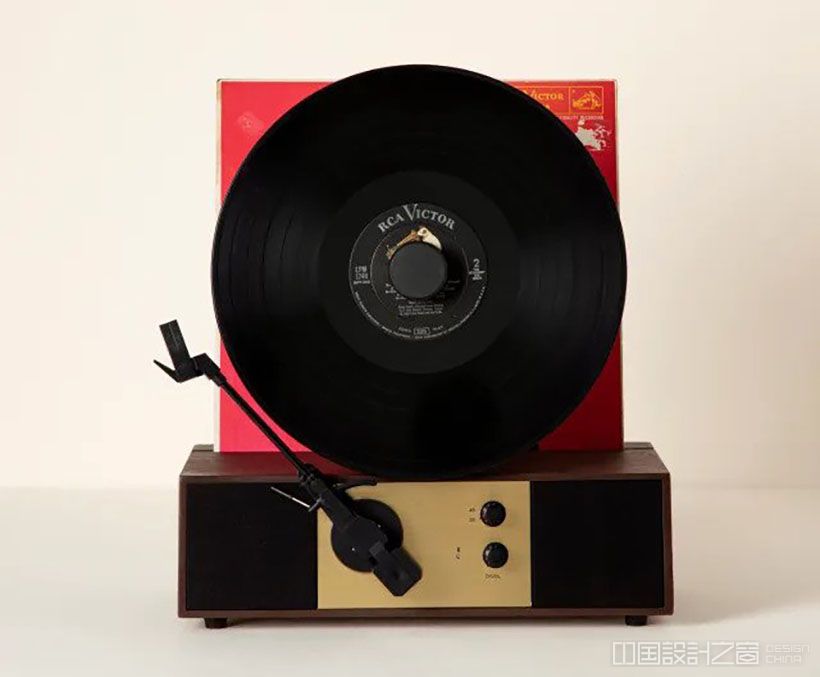 Vertical Vinyl Record Player with Bluetooth