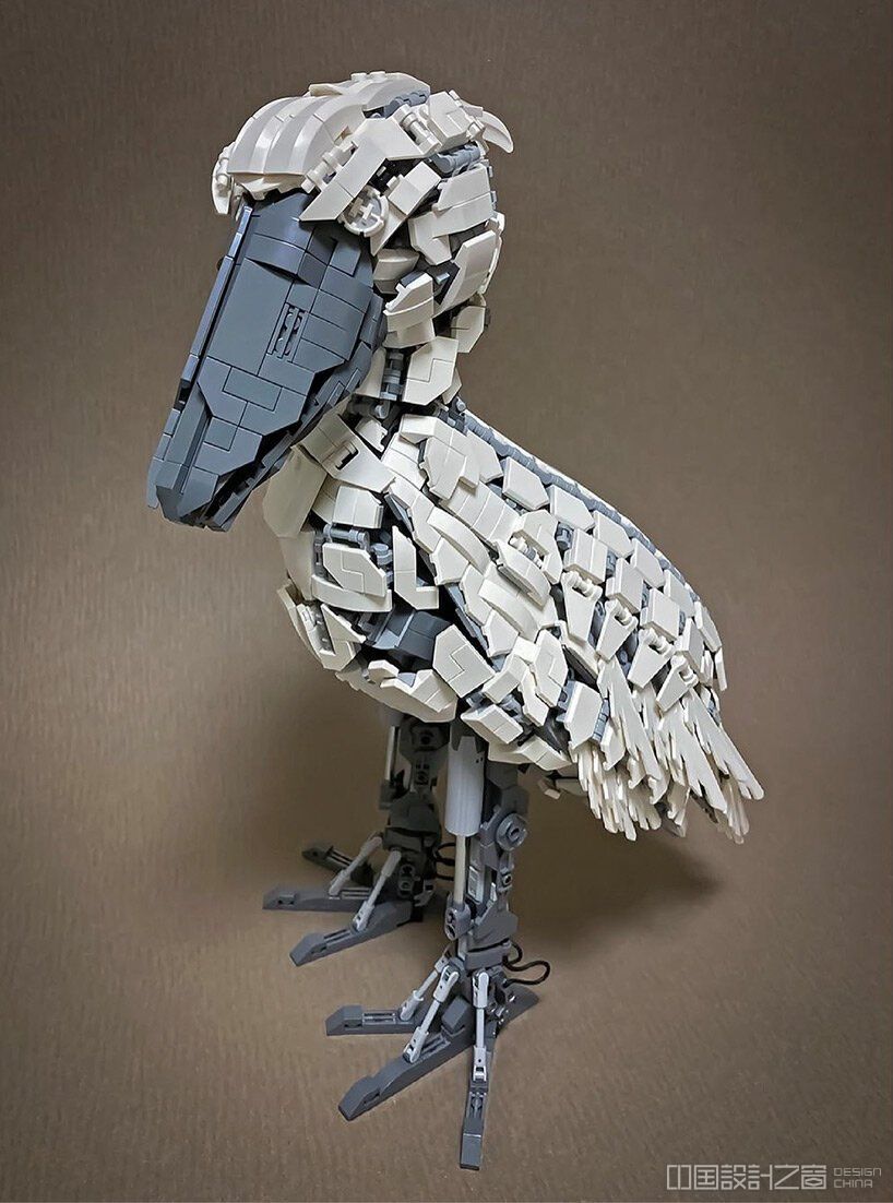 intricate LEGO sculptures by mitsuru nikaido reimagine animals as mecha-style robots