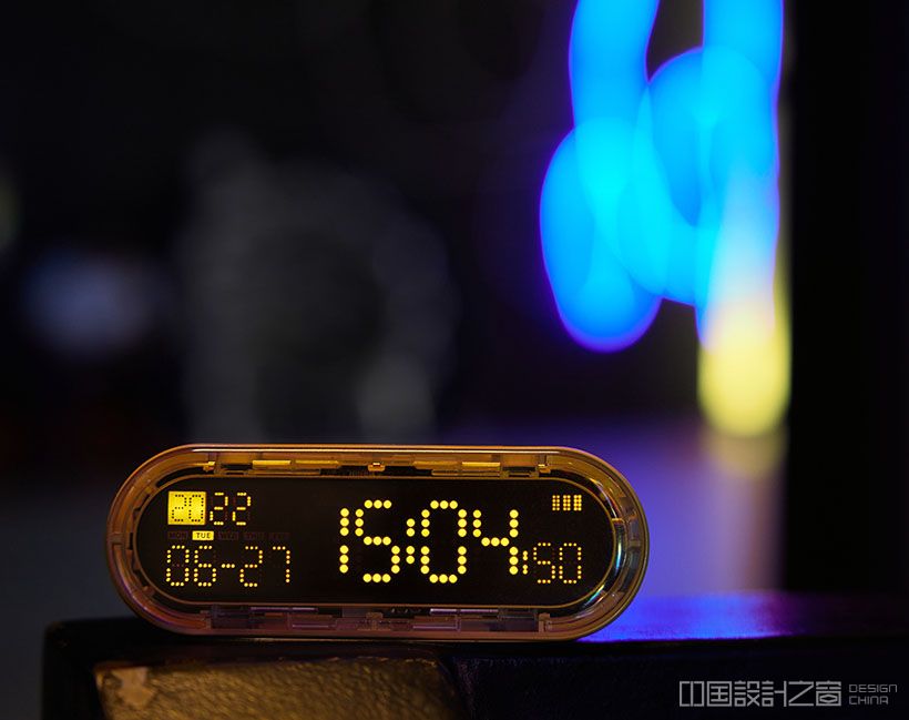 Futuristic Capsule Gravity 3in1 Device: Clock, Timer, and A Powerbank