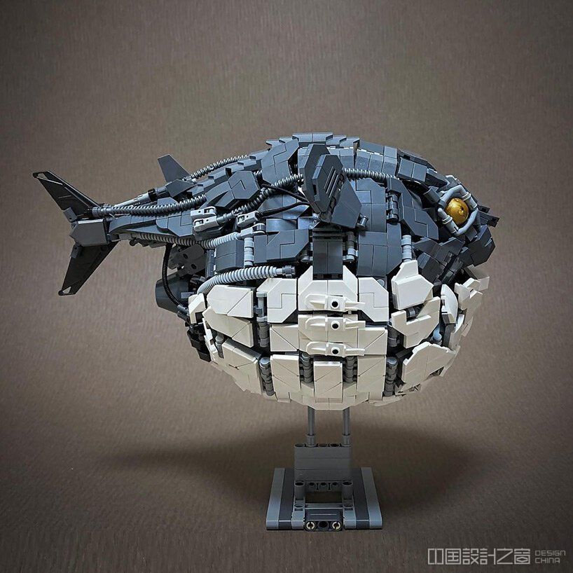 LEGO mecha puffer fish