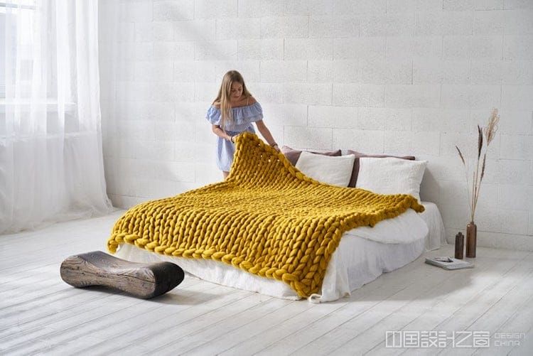 Knit Blanket by Cheery Little Sheep