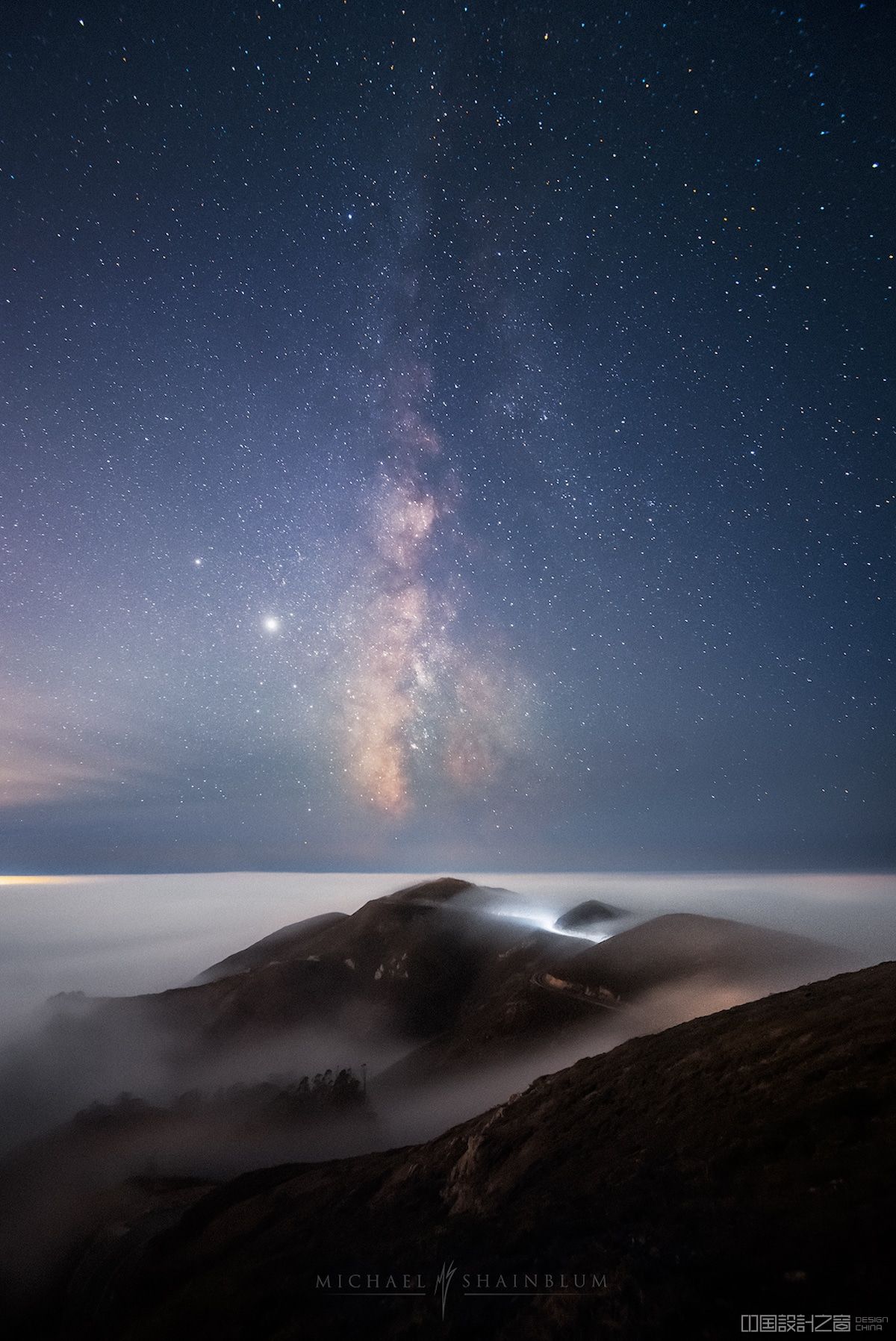 Milky Way Over San Francisco Bay by Michael Shainblum