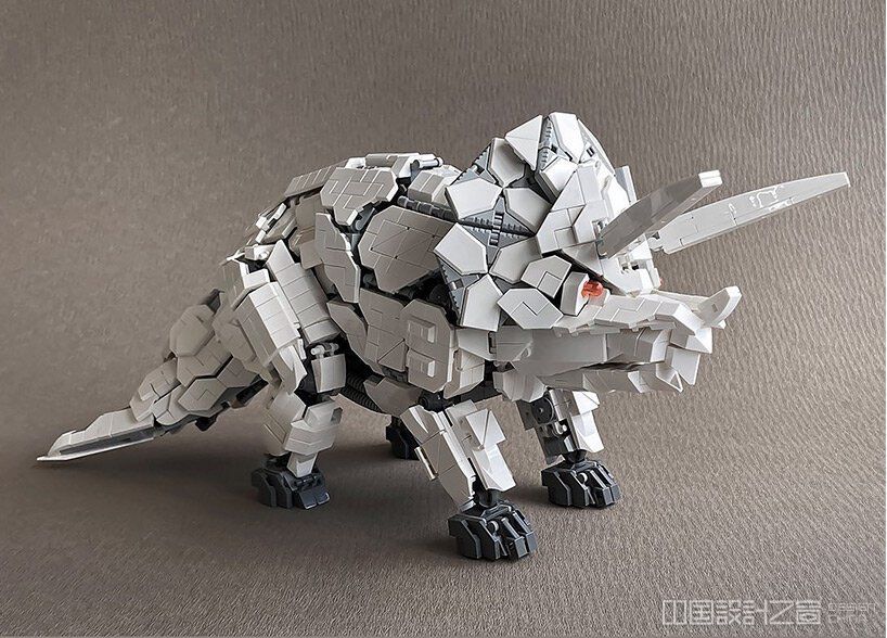 intricate LEGO sculptures by mitsuru nikaido reimagine animals as mecha-style robots