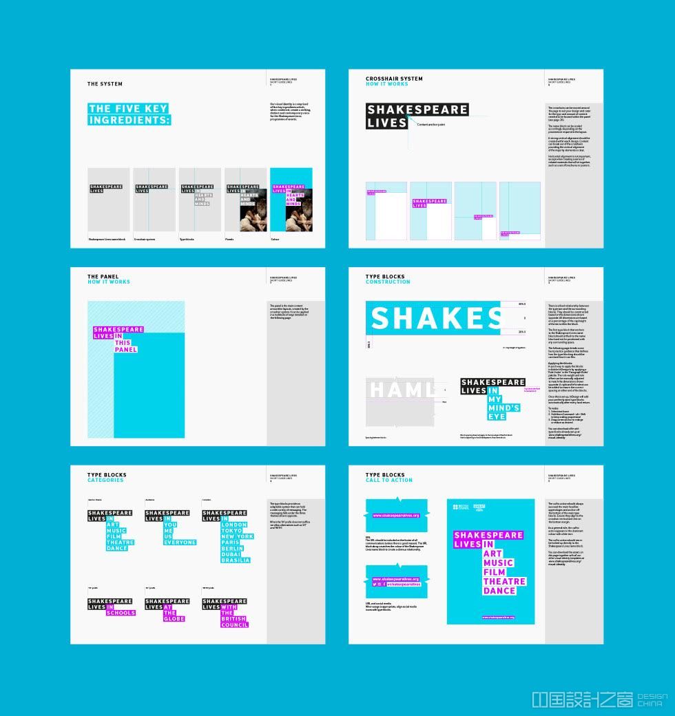 Shakespeare Lives identity design