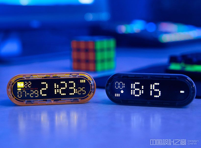 Futuristic Capsule Gravity 3in1 Device: Clock, Timer, and A Powerbank