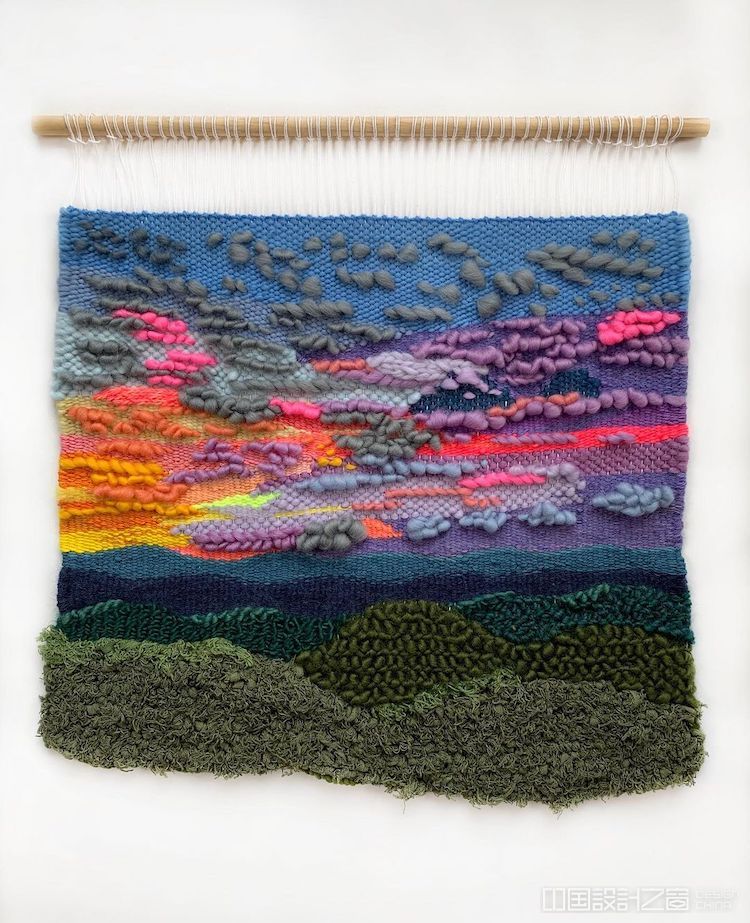 Landscape Loom Weavings by Painted Sky Textiles
