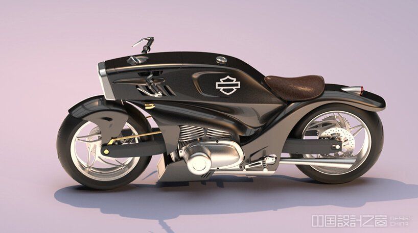 harley davidson street fighter co<em></em>ncept merges streamlined car & sports bike proportions