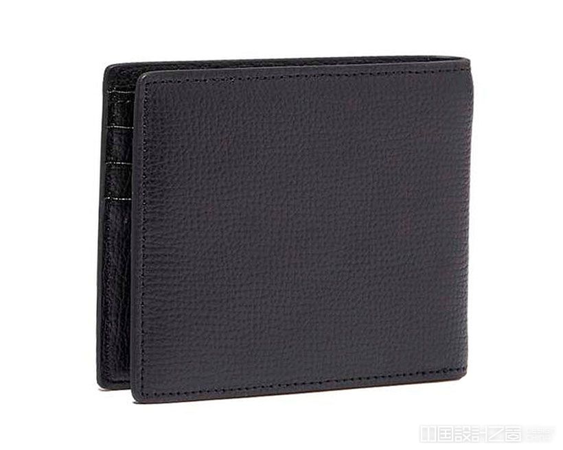 Simple and Stylish Award 6cc Bifold in Black Italian Leather