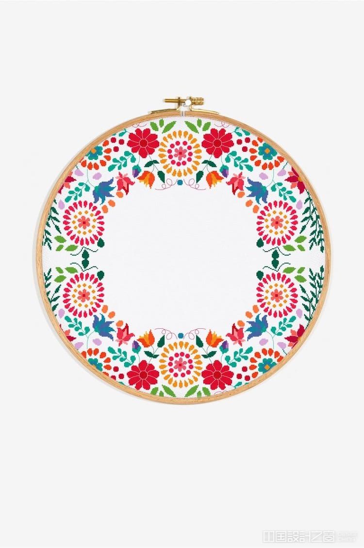 Floral Embroidery Pattern