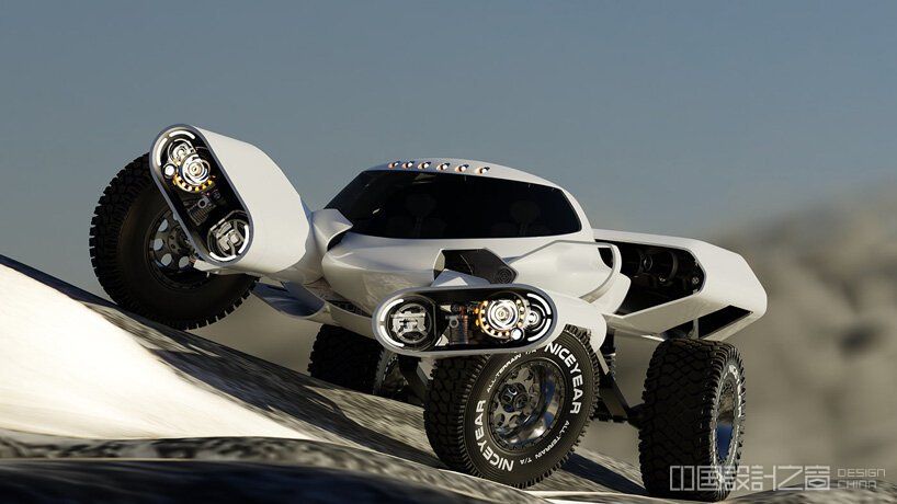 meet the huntress, an electric off-road co<em></em>ncept car with independent suspension