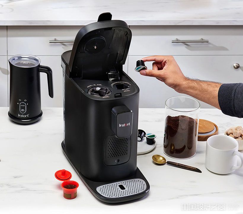 Instant Dual Pod Plus 3-in-1 Coffee Maker Works with Your Favorite K-Cup Pods, Nespresso Capsules or Ground Coffee