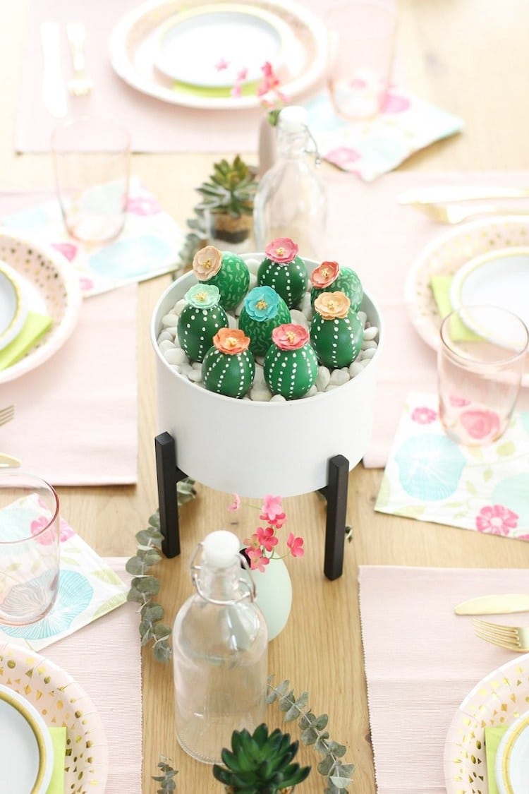 Cactus Easter Eggs