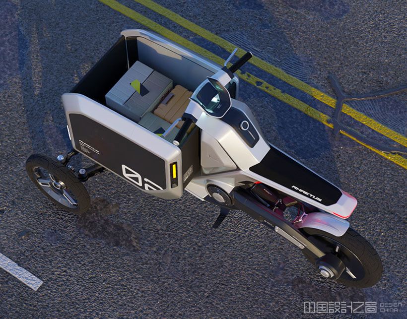 Rhaetus Electric Folding Cargo Trike by HTH Design