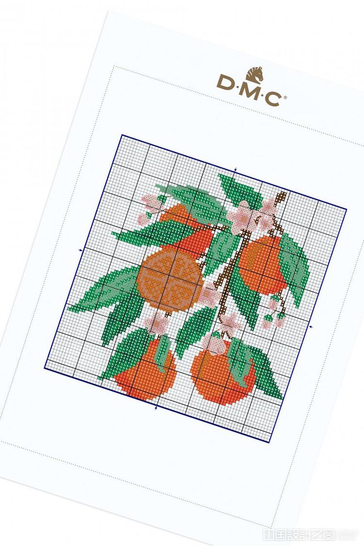 Oranges Free Cross Stitch Pattern